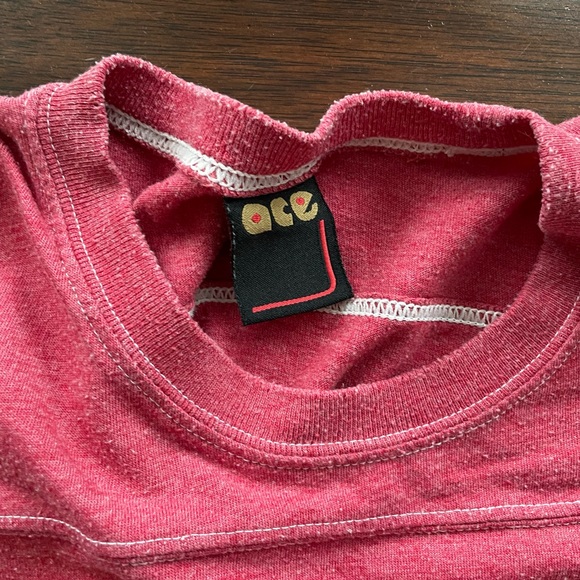 Dieu et mon droit, ("God and my right"), Red T-Shirt with White Stripes by ACE - Picture 5 of 8